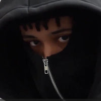 Men's Full Sleeves Zipper Hoodie with Mask